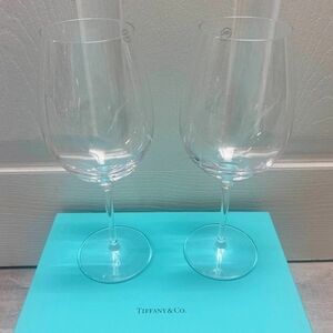 Tiffany & Co Home Essentials Clear Wine Crystal Glass Set. Made in Germany